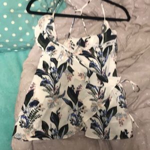 14th & Union Front Tie Wrap Around Blouse | Size S